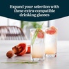 image:image16 Oz Ascent Black Ribbon Drinking Glasses Set of 8City