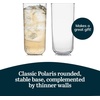 image:image16 Oz Ascent Black Ribbon Drinking Glasses Set of 8Polaris