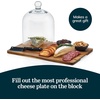 image:imageLibbey 4Piece Acaciawood Cheese Board Set Round Charcuterie Board with Glass Dome Knife and Bowls Charcuterie Boards Gift for Weddings Parties