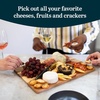 image:imageLibbey 4Piece Acaciawood Cheese Board Set Round Charcuterie Board with Glass Dome Knife and Bowls Charcuterie Boards Gift for Weddings Parties
