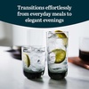 image:imageLibbey Ascent Black Ribbon Tumbler and Rocks Drinking Glasses Set of 16 Glass Drinking Glasses with Curvature Versatile Glassware Set for Daily Use04  Polaris Smoke Hue