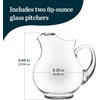 image:imageLibbey Atlantis Clear Glass Pitcher with Handle for Water amp Juice 73 OzAcapulco