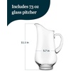 image:imageLibbey Atlantis Clear Glass Pitcher with Handle for Water amp Juice 73 OzAtlantis