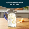 image:imageLibbey Atlantis Clear Glass Pitcher with Handle for Water amp Juice 73 OzCabos Blue