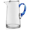 image:imageLibbey Atlantis Clear Glass Pitcher with Handle for Water amp Juice 73 OzCabos Blue