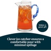 image:imageLibbey Atlantis Clear Glass Pitcher with Handle for Water amp Juice 73 OzCabos Blue