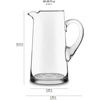 image:imageLibbey Atlantis Clear Glass Pitcher with Handle for Water amp Juice 73 OzCantina