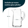 image:imageLibbey Atlantis Clear Glass Pitcher with Handle for Water amp Juice 73 OzCantina