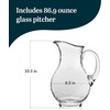 image:imageLibbey Atlantis Clear Glass Pitcher with Handle for Water amp Juice 73 OzYucatan