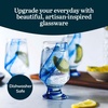 image:imageLibbey Blue Ribbon Goblet Glasses Artisan Inspired Durable Water Goblets Set of 8 Clear Stemmed Water Glasses to Showcase Sodas Cocktails