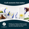 image:imageLibbey Blue Ribbon Goblet Glasses Artisan Inspired Durable Water Goblets Set of 8 Clear Stemmed Water Glasses to Showcase Sodas Cocktails
