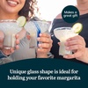image:imageLibbey Blue Ribbon Stemless Margarita Glasses ArtisanInspired Elegant Margarita Glass Set of 6 Lightweight Mexican Glassware for Parties and MoreClassic Stemless 6