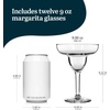 image:imageLibbey Blue Ribbon Stemless Margarita Glasses ArtisanInspired Elegant Margarita Glass Set of 6 Lightweight Mexican Glassware for Parties and MoreMargarita Stemmed 12