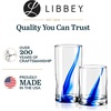 image:imageLibbey Blue Ribbon Tumbler amp Rocks Drinking Glasses Set of 16 Dimpled Cups02  Blue Ribbon