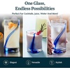 image:imageLibbey Blue Ribbon Tumbler amp Rocks Drinking Glasses Set of 16 Dimpled Cups02  Blue Ribbon
