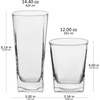 image:imageLibbey Blue Ribbon Tumbler amp Rocks Drinking Glasses Set of 16 Dimpled Cups11  City