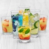 image:imageLibbey Blue Ribbon Tumbler amp Rocks Drinking Glasses Set of 16 Dimpled Cups11  City