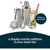image:imageLibbey Carats Cocktail Barware Mixing Set Large 255 oz Professional Mixing Glass with Home Bartender Accessories Kit Satin Finish Measuring Jigger Stainless Steel Strainer and Mirror Finish SpoonCocktail Set 9