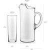 image:imageLibbey Carolina Entertaining Set with 6 Glass Goblets 1625 oz and 90 oz Large Glass Pitcher Clear Elegant Water Goblets Modern Lemonade Jar Drinkware SetBoozy Brunch