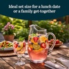 image:imageLibbey Carolina Entertaining Set with 6 Glass Goblets 1625 oz and 90 oz Large Glass Pitcher Clear Elegant Water Goblets Modern Lemonade Jar Drinkware SetCarolina