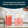 image:imageLibbey Carolina Entertaining Set with 6 Glass Goblets 1625 oz and 90 oz Large Glass Pitcher Clear Elegant Water Goblets Modern Lemonade Jar Drinkware SetBoozy Brunch
