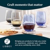 image:imageLibbey Hammered Stemless Wine Glasses Set of 8 1775ounce DishwasherSafe Chiseled Textured Glassware Set All Purpose Wine Glasses for Everyday UseClassic Smoke 6 1525 oz