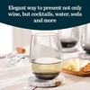 image:imageLibbey Hammered Stemless Wine Glasses Set of 8 1775ounce DishwasherSafe Chiseled Textured Glassware Set All Purpose Wine Glasses for Everyday UseClassic Smoke 6 1525 oz