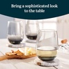image:imageLibbey Hammered Stemless Wine Glasses Set of 8 1775ounce DishwasherSafe Chiseled Textured Glassware Set All Purpose Wine Glasses for Everyday UseClassic Smoke 6 1525 oz