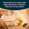 image:imageLibbey Hammered Stemless Wine Glasses Set of 8 1775ounce DishwasherSafe Chiseled Textured Glassware Set All Purpose Wine Glasses for Everyday UseHammered 8 17 oz