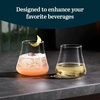 image:imageLibbey Hammered Stemless Wine Glasses Set of 8 1775ounce DishwasherSafe Chiseled Textured Glassware Set All Purpose Wine Glasses for Everyday UseMagnitude 4 12 oz