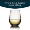 image:imageLibbey Hammered Stemless Wine Glasses Set of 8 1775ounce DishwasherSafe Chiseled Textured Glassware Set All Purpose Wine Glasses for Everyday UseMoonstone Grey 12