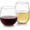 image:imageLibbey Hammered Stemless Wine Glasses Set of 8 1775ounce DishwasherSafe Chiseled Textured Glassware Set All Purpose Wine Glasses for Everyday UseStemless Red  White 12