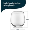 image:imageLibbey Hammered Stemless Wine Glasses Set of 8 1775ounce DishwasherSafe Chiseled Textured Glassware Set All Purpose Wine Glasses for Everyday UseStemless Bowl Red 8 1675 oz