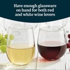 image:imageLibbey Hammered Stemless Wine Glasses Set of 8 1775ounce DishwasherSafe Chiseled Textured Glassware Set All Purpose Wine Glasses for Everyday UseStemless Red  White 12