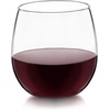 image:imageLibbey Hammered Stemless Wine Glasses Set of 8 1775ounce DishwasherSafe Chiseled Textured Glassware Set All Purpose Wine Glasses for Everyday UseStemless Red  White 12