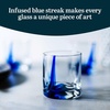 image:imageLibbey Lava Rocks Glasses Set Free Form Glassware Drinking Glasses Set of 8 Tactile AllPurpose Dishwasher Safe Glasses for Cocktail PartiesBlue Ribbon S