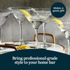 image:imageLibbey Paneled Martini Glasses Set of 4 95 Oz Fine Ribbed Modern Martini Glasses Dishwasher Safe Martini Cocktail Glasses for Cocktail PartiesEssentials 6