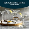 image:imageLibbey Paneled Martini Glasses Set of 4 95 Oz Fine Ribbed Modern Martini Glasses Dishwasher Safe Martini Cocktail Glasses for Cocktail PartiesEssentials 6