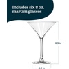 image:imageLibbey Paneled Martini Glasses Set of 4 95 Oz Fine Ribbed Modern Martini Glasses Dishwasher Safe Martini Cocktail Glasses for Cocktail PartiesEssentials 6
