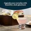 image:imageLibbey Paneled Martini Glasses Set of 4 95 Oz Fine Ribbed Modern Martini Glasses Dishwasher Safe Martini Cocktail Glasses for Cocktail PartiesStemless Cosmopolitan 12