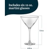 image:imageLibbey Paneled Martini Glasses Set of 4 95 Oz Fine Ribbed Modern Martini Glasses Dishwasher Safe Martini Cocktail Glasses for Cocktail PartiesVina 6