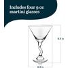image:imageLibbey Paneled Martini Glasses Set of 4 95 Oz Fine Ribbed Modern Martini Glasses Dishwasher Safe Martini Cocktail Glasses for Cocktail PartiesZ Stem 4