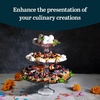 image:imageLibbey Selene 3 Tier Serving Stand Set Elegant Curvy Style Glass Dessert Stand Dishwasher Safe 3 Tiered Dessert Stand for Fruit and Candy bowls
