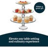 image:imageLibbey Selene 3 Tier Serving Stand Set Elegant Curvy Style Glass Dessert Stand Dishwasher Safe 3 Tiered Dessert Stand for Fruit and Candy bowls