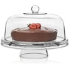 image:imageLibbey Selene Glass Cake Stand with Dome Lid Footed Dessert Serving Dish6 in 1 Glass