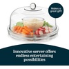 image:imageLibbey Selene Glass Cake Stand with Dome Lid Footed Dessert Serving Dish6 in 1 Glass