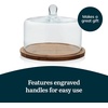 image:imageLibbey Selene Glass Cake Stand with Dome Lid Footed Dessert Serving DishFlat Round