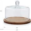 image:imageLibbey Selene Glass Cake Stand with Dome Lid Footed Dessert Serving DishFlat Round
