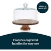 image:imageLibbey Selene Glass Cake Stand with Dome Lid Footed Dessert Serving DishFooted Round