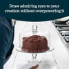 image:imageLibbey Selene Glass Cake Stand with Dome Lid Footed Dessert Serving DishSelene Glass